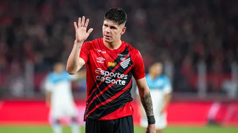 Bruno Zapelli jogador do Athletico-PR durante partida contra o Racing no estadio Arena da Baixada pelo campeonato Copa Sul-Americana 2024.
