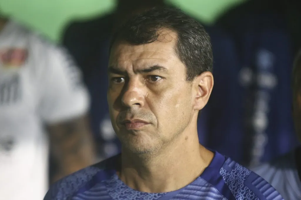 Fábio Carille durante partida contra o Coritiba na Série B 2024. Foto: Gabriel Machado/AGIF