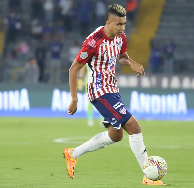Victor Cantillo no Junior Barranquila-COL em 2024-  (Photo by Daniel Garzon Herazo/NurPhoto via Getty Images)