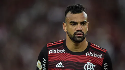Fabricio Bruno jogador do Flamengo durante partida contra o Atletico-GO no estadio Maracana pelo campeonato Brasileiro A 2022.