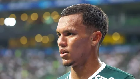 Gabriel Veron jogador do Palmeiras durante partida contra o Guarani no estadio Arena Allianz Parque pelo campeonato Paulista 2022.