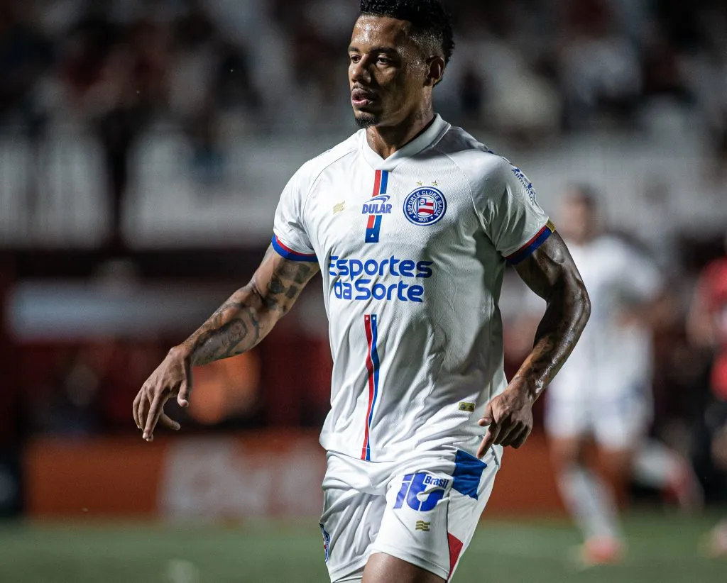 Rafael Ratão, jogador do Bahia durante partida contra o Atletico-GO (Foto: Isabela Azine/AGIF)