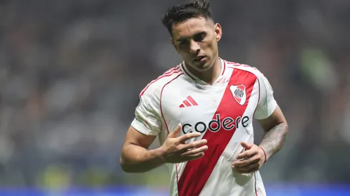 Enzo Díaz durante confronto entre River Plate e Atlético-MG na Libertadores 2024.