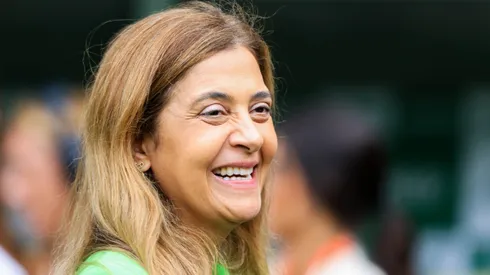 Leila Pereira presidente do Palmeiras antes da partida entre Palmeiras e Agua Santa no estadio Arena Allianz Parque pelo campeonato Paulista 2023.