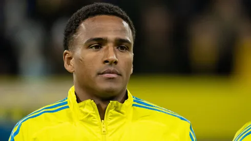 Niclas Eliasson of Sweden during the UEFA Nations League 2024/25 League C Group C1 match between Sweden and Slovakia at Strawberry Arena on November 16, 2024 in Solna, Sweden.