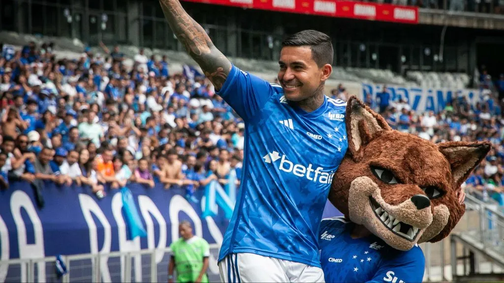 Dudu, novo reforço do Cruzeiro. Foto: Fernando Moreno/AGIF