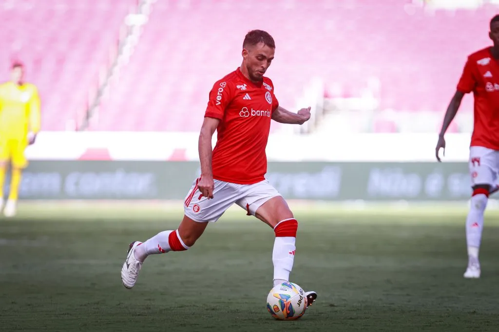 Hyoran jogador do Internacional durante partida contra o Avenida no Beira-Rio pelo Campeonato Gaúcho 2024. Foto: Maxi Franzoi/AGIF