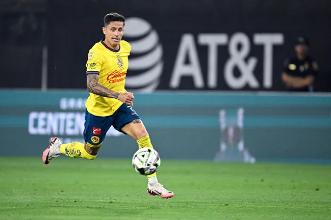 Brian Rodríguez atuando no América-MEX em 2024 –  (Photo by Orlando Ramirez/Getty Images)