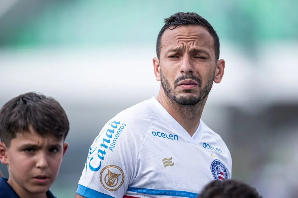 Yago Felipe durante partida contra o Goiás no Campeonato Brasileiro de 2023. Foto: Heber Gomes/AGIF