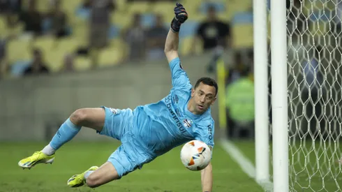 Marchesin goleiro do Gremio durante partida contra o Fluminense no estadio Maracana pelo campeonato Copa Libertadores 2024.