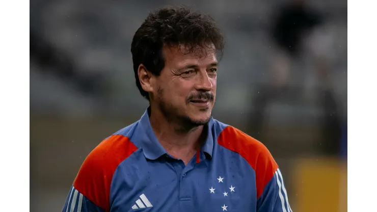 Fernando Diniz durante confronto entre Cruzeiro x Palmeiras no Brasileirão 2024.