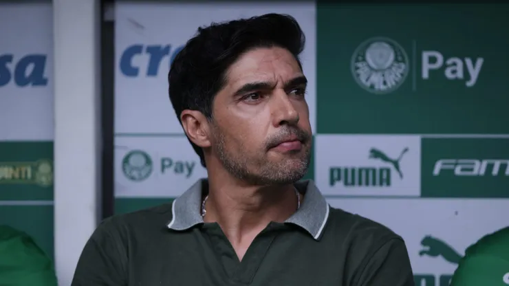 Abel Ferreira, técnico do Palmeiras, durante partida contra o Fluminense (Foto: Ettore Chiereguini/AGIF)
