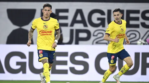 SAN DIEGO, CALIFORNIA – AUGUST 09: Brian Rodríguez #7 of Club América controls the ball during the second half against Atlas FC at Snapdragon Stadium on August 09, 2024 in San Diego, California. (Photo by Orlando Ramirez/Getty Images)