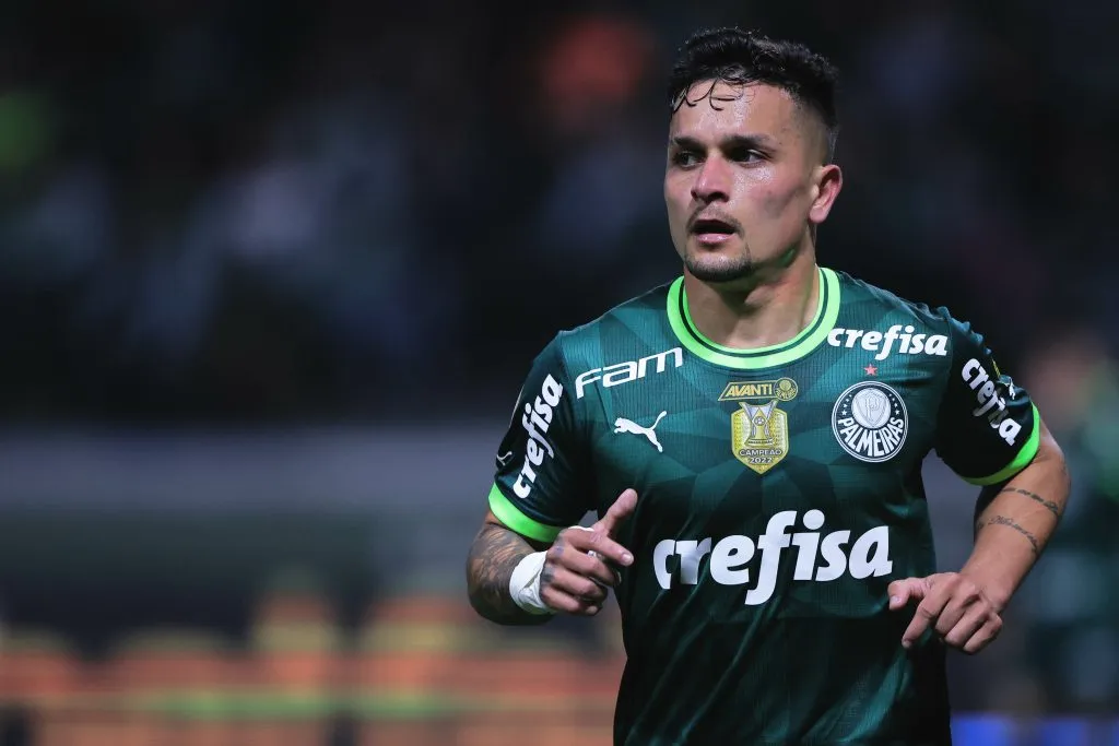 Artur durante partida entre Palmeiras e Goiás no Campeonato Brasileiro A 2023. Foto: Ettore Chiereguini/AGIF