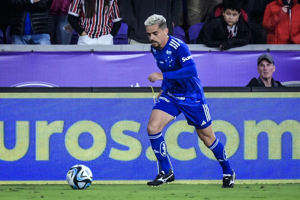 Fagner durante confronto contra o São Paulo no FC Series. Foto: Gustavo Aleixo/Cruzeiro