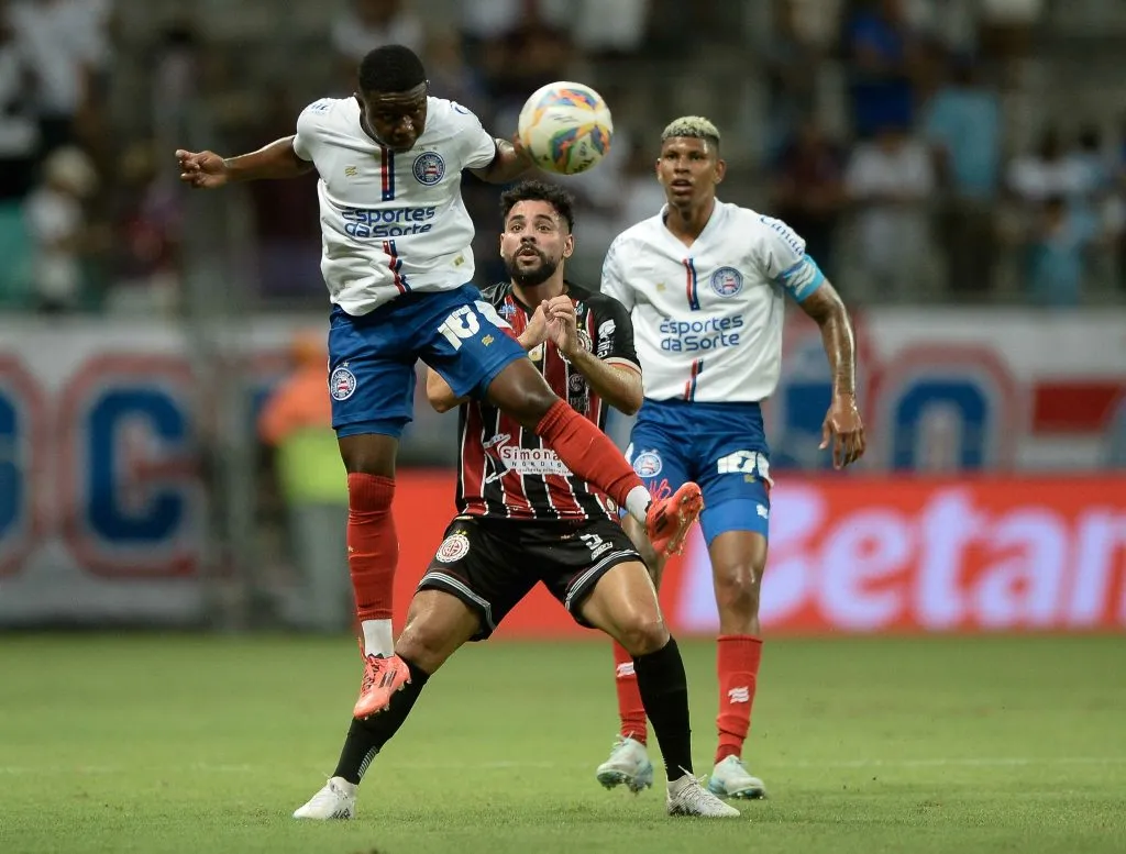 Sidney jogador do Bahia durante partida pelo Campeonato Baiano 2025. Foto: Jhony Pinho/AGIF