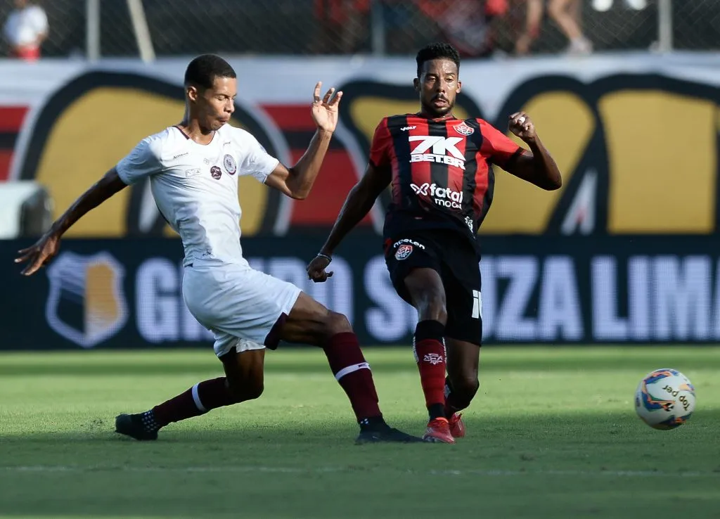 BA – SALVADOR – 19/01/2025 – BAIANO 2025, VITORIA X JACUIPENSE – Willian Oliveira jogador do Vitoria durante partida contra o Jacuipense no estadio Barradao pelo campeonato Baiano 2025. Foto: Jhony Pinho/AGIF