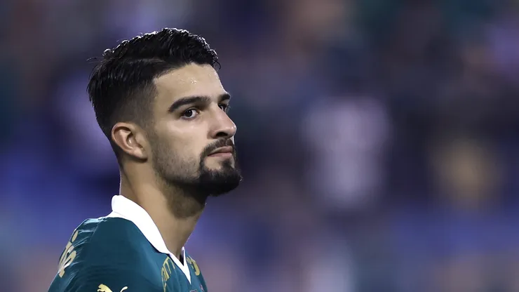 Flaco Lopez jogador do Palmeiras durante partida contra o Ituano no estadio Arena Barueri pelo campeonato Paulista 2024.