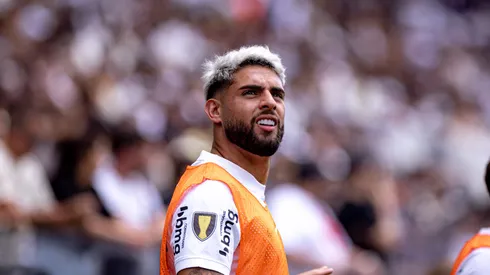 Yuri Alberto jogador do Corinthians durante partida contra o Novorizontino no estadio Arena Corinthians pelo campeonato Paulista 2024.