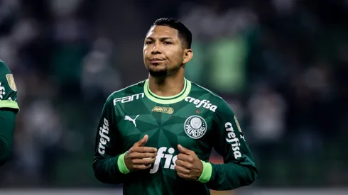 Rony jogador do Palmeiras durante partida contra o Barcelona de Guayaquil no estadio Arena Allianz Parque pelo campeonato Libertadores 2023.