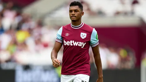 LONDON, ENGLAND – AUGUST 10: Luis Guilherme of West Ham United looks on during the Pre-Season Friendly match between West Ham United and Celta Vigo at London Stadium on August 10, 2024 in London, England. (Photo by Angel Martinez/Getty Images)