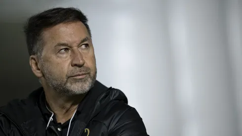 Augusto Melo presidente do Corinthians antes da partida contra o Vasco no estádio São Januário pelo campeonato Brasileiro A 2024. Foto: Jorge Rodrigues/AGIF
