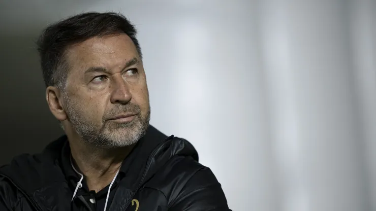Augusto Melo presidente do Corinthians antes da partida contra o Vasco no estádio São Januário pelo campeonato Brasileiro A 2024. Foto: Jorge Rodrigues/AGIF