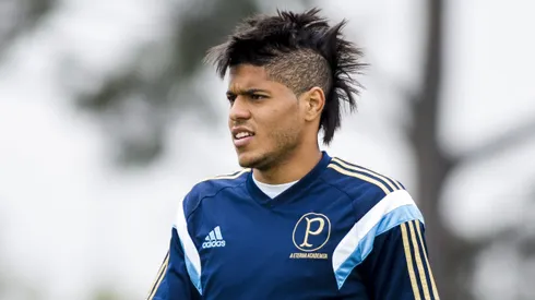 Leandro durante treino do Palmeiras no CT Academia de Futebol – Barra Funda.