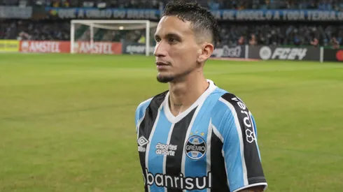 Dodi jogador do Grêmio durante partida contra o Estudiantes no estádio Couto Pereira pelo campeonato Copa Libertadores 2024. Foto: Robson Mafra/AGIF