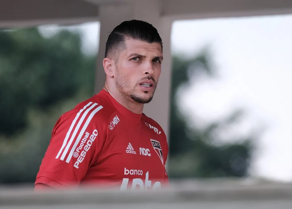 SP – Sao Paulo – 09/03/2020 – TREINO DO SAO PAULO – Tiago Volpi durante treino do Sao Paulo no CT Barra Funda. Foto: Marcello Zambrana/AGIF
