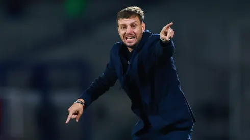 MEXICO CITY, MEXICO – JANUARY 11: Martin Anselmi coach of Cruz Azul reacts during the 1st round match between Cruz Azul and Atlas as part of the Torneo Clausura 2025 Liga MX at Olimpico Universitario Stadium on January 11, 2025 in Mexico City, Mexico. (Photo by Hector Vivas/Getty Images)