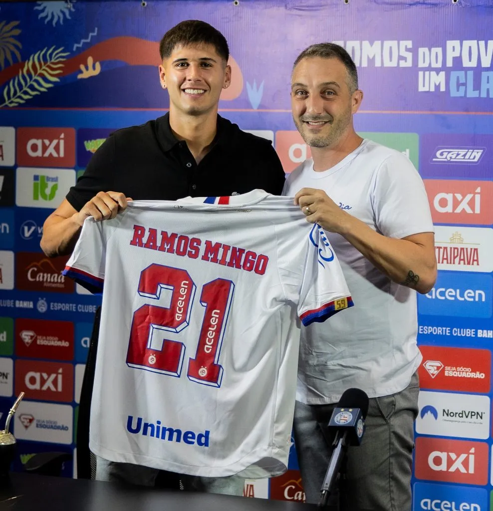 Santiago Ramos Mingo é apresentado no Bahia (Imagem: Letícia Martins/EC Bahia)