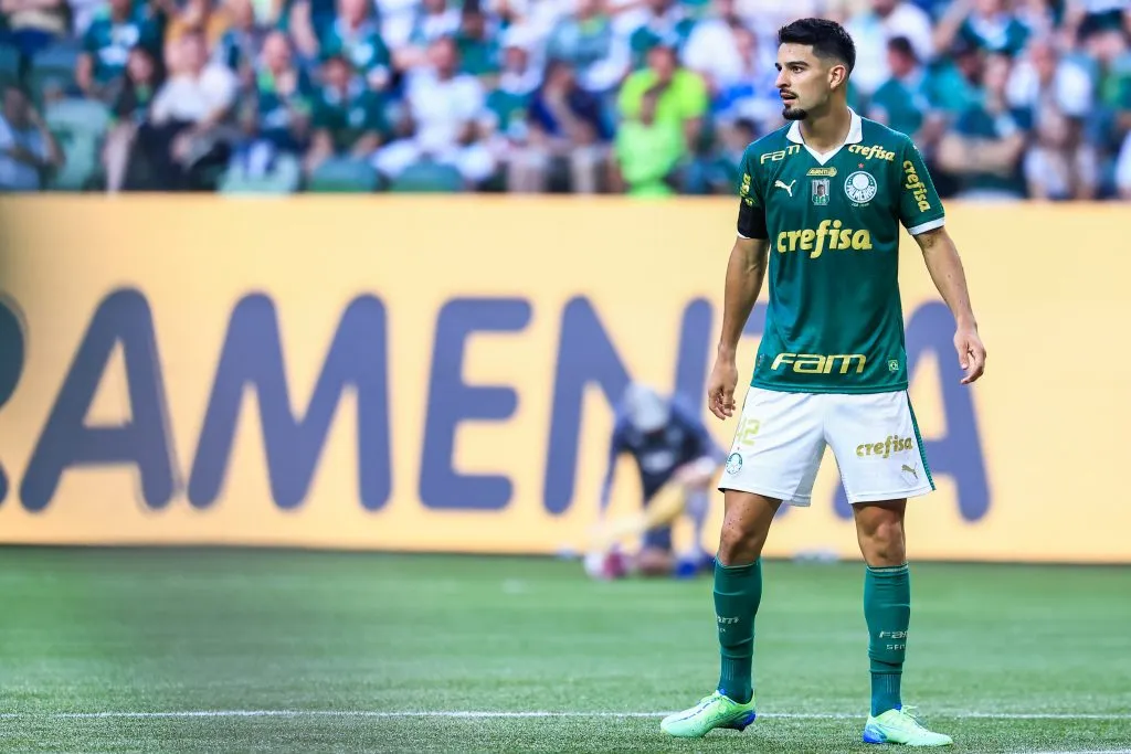SP – SAO PAULO – 26/10/2024 – BRASILEIRO A 2024, PALMEIRAS X FORTALEZA – Flaco Lopez jogador do Palmeiras durante partida contra o Fortaleza no estadio Arena Allianz Parque pelo campeonato Brasileiro A 2024. Foto: Marcello Zambrana/AGIF