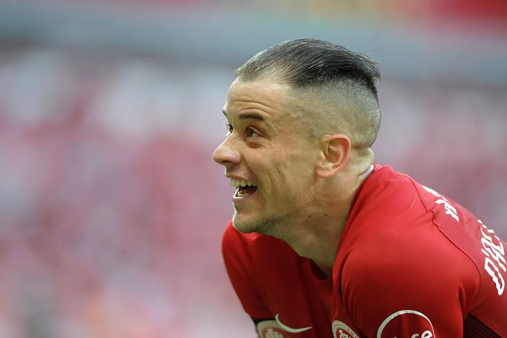 RS – Porto Alegre – 30/09/2017 – Brasileiro B 2017 – Internacional X Santa Cruz – jogador  D’Alessandro  do Internacional  comemora Gol    durante partida no Beira Rio pelo  Brasileiro B 2017  Foto: Ricardo Rimoli/AGIF