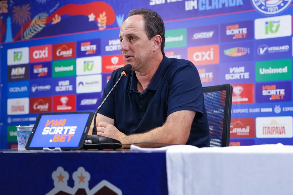 Rogério Ceni, técnico do Bahia, elogiou sua equipe após goleada na estreia da Copa do Nordeste. Foto: Catarina Brandão/EC Bahia