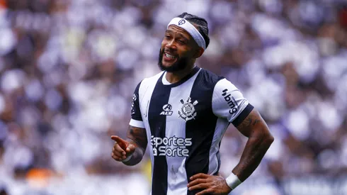 Depay jogador do Corinthians durante partida contra o Cruzeiro no estadio Arena Corinthians pelo campeonato Brasileiro A 2024.