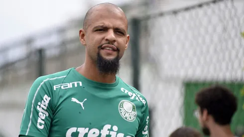 Treino do Palmeiras – Felipe Melo durante treino do Palmeiras no CT Academia de Futebol.