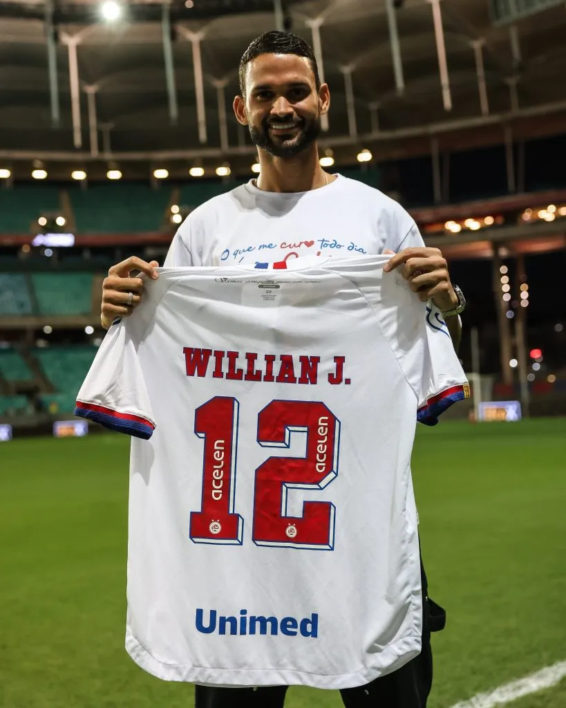 Willian José é apresntado no Bahia (Imagem: Letícia Martins/EC Bahia)