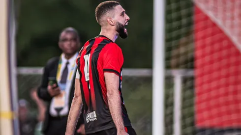 Wagner Leonardo vibrando pelo Vitória pelo Campeonato Baiano - Foto: Victor Ferreira/EC Vitória