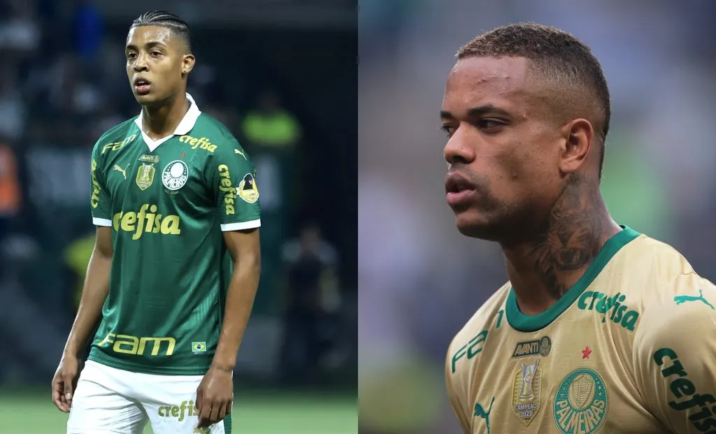 Vanderlan (Foto:Marcello Zambrana/AGIF ) e Caio Paulista, laterais do Palmeiras (Foto: Ettore Chiereguini/AGIF)/ Antenados)