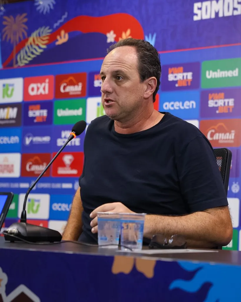 Rogério Ceni, técnico do Bahia, em coletiva após partida contra o Porto (Imagem: Catarina Brandão/EC Bahia)