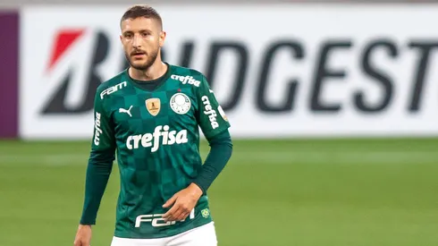 Ze Rafael jogador do Palmeiras durante partida contra o Defensa y Justicia no estadio Arena Allianz Parque pelo campeonato Copa Libertadores 2021.