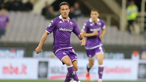 FLORENCE, ITALY – MAY 13: Arthur Melo of ACF Fiorentina in action during the Serie A TIM match between ACF Fiorentina and AC Monza at Stadio Artemio Franchi on May 13, 2024 in Florence, Italy.(Photo by Gabriele Maltinti/Getty Images)