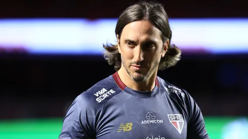 Zubeldía durante confronto contra o Goiás no Paulistão 2025 (Imagem: Marcello Zambrana/AGIF)