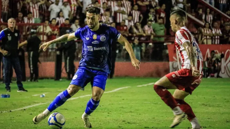 Partida entre Confiança e Náutico pela série C do Campeonato Brasileiro. Mikael Machado/ADC