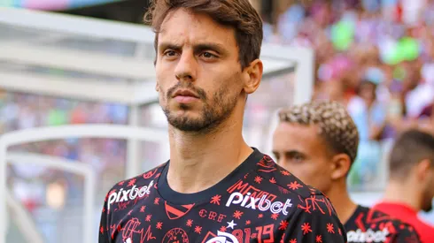Rodrigo Caio durante confronto contra o Bahia no Brasileirão de 2023. Foto: Renan Oliveira/AGIF