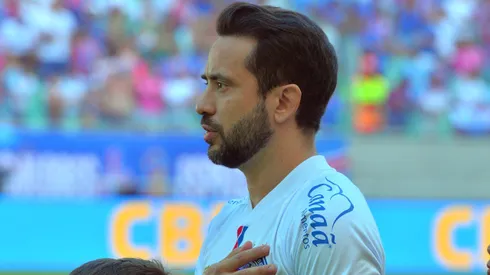 Everton Ribeiro, jogador do Bahia, durante partida pelo campeonato Brasileiro A 2024. Foto: Walmir Cirne/AGIF