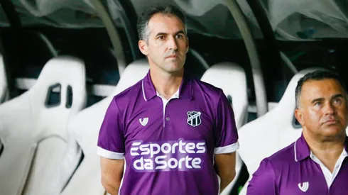 Léo Condé, técnico do Ceará, durante partida pelo campeonato Brasileiro B 2024. Foto: Baggio Rodrigues/AGIF