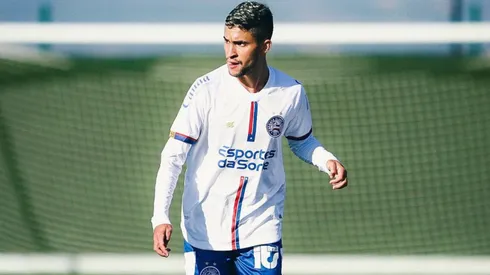 Rodrigo Nestor em ação pelo Bahia – Foto: Rafael Rodrigues/EC Bahia