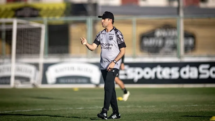 Léo Condé em mais um treino pelo Ceará. Foto: Gabriel Silva/Ceará SC